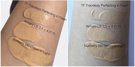 burberry fresh glow bb cream swatches